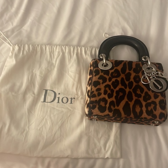 Lady Dior Mini Leopard Ponyhair Bag - Picture 8 of 8